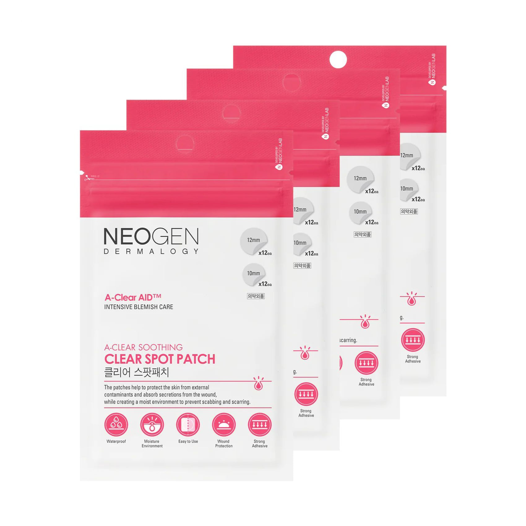 Точкові патчі для обличчя Neogen A-Clear Aid Soothing Spot Patch, 24 шт